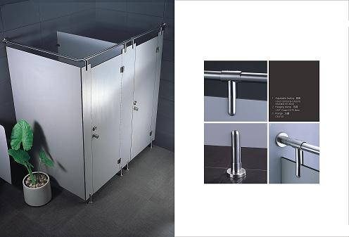 Wear Resistance Toilet Cubicle Hardware , Adjustable Toilet Cubicle Support Legs