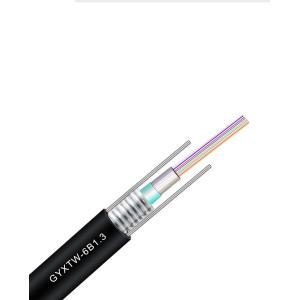 Quality GYXTW Armored Direct Burial Fiber Optic Cable Outdoor GYXTW 6/12/24 Core Multimode for sale