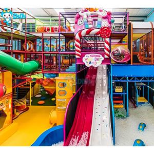 Quality Relax Indoor Commercial Playground With Ball Pit Slide And Obstacle Courses for sale