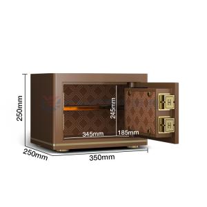 0.55 Cu Ft Fingerprint Lock Office Safe Box For Security