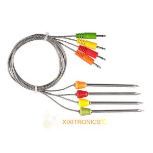 Meat cooking thermometer probe