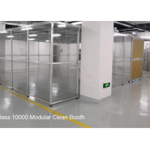 Pharmaceutical Softwall Clean Booth FFU Clean Room Equipment Aluminum Structure