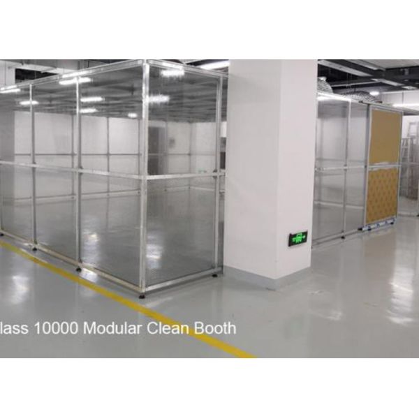 Pharmaceutical Softwall Clean Booth FFU Clean Room Equipment Aluminum Structure