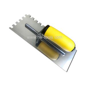 Quality Stainless steel Plastering trowel with soft handle HW02234T for sale