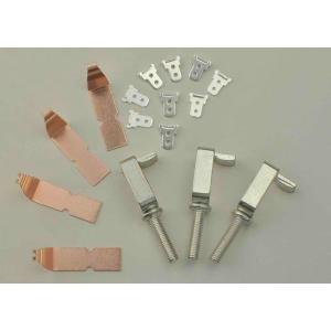 Welding Machine Parts For Mini Circuit Breaker / Stamped Metal Parts With Silver