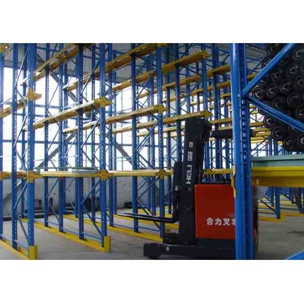 5000mm High Volume Drive In Pallet Racking Cold Rolled For Warehouse