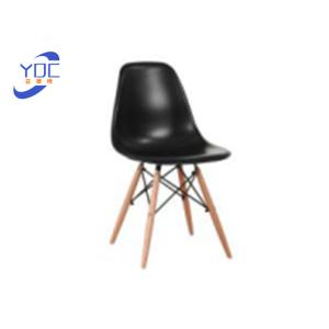 China 82cm height Wooden Leg Dining Chair With PP Material Seat on sale