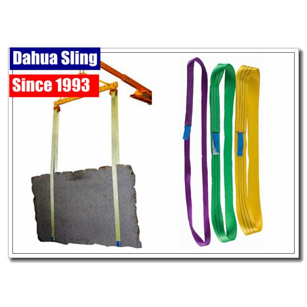 1 Ply Endless Nylon Lifting Slings , Nylon Rigging Slings For Heavy Duty Lifting