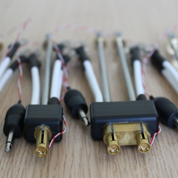 Gold Plated Cylindrical Pulse Plastic Heat Staking Head Heat Staking Plastic Parts