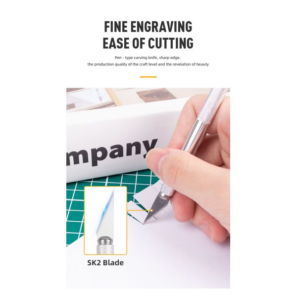 Metal Handle Scalpel Blade Knife for Craft Engraving Cutting Supplies DIY Stationery