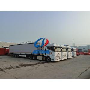 Bulk Cargo Carrier Van Curtain Side Semi Trailer For Heavy Duty Transportation