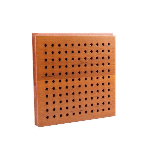New fashion Soundproof Wall Covering Grooved Perforated Acoustic Wood Panels