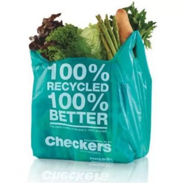 Buy Biodegradable PLA T Shirt Compostable Grocery Bags For Take Out at wholesale prices