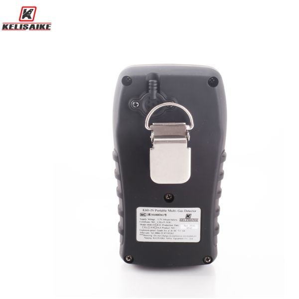 3.7V Rechargeable Battery Portable Gas Detector K60-IV For CO H2S LEL