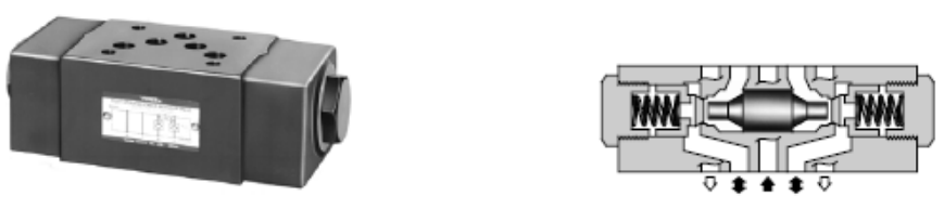 03 Series Hydraulic Modular Pilot Operated Check Valve MPA-03 MPB-03 MPW-03