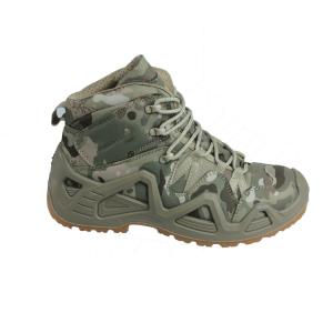 Long-Lasting Outdoor Shoes With Waterproof Upper And Metal Eyelets PUPU OEM Army