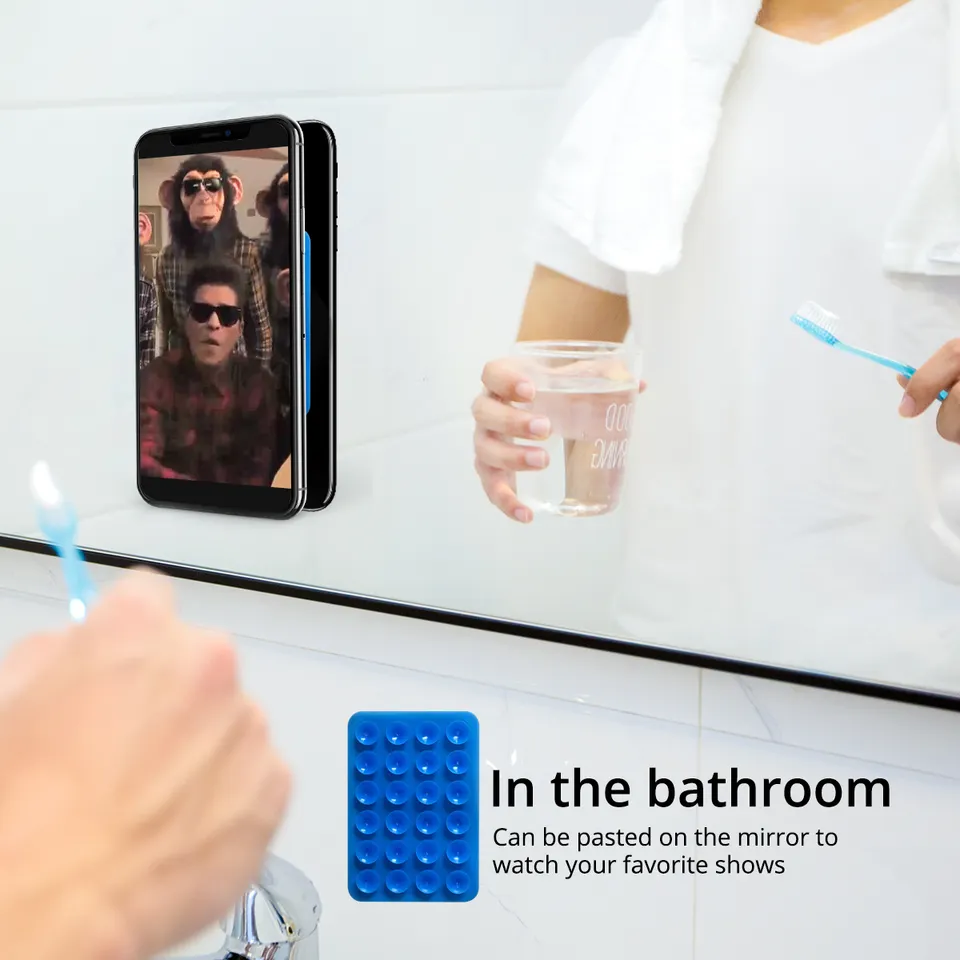 Silicone Suction Cup Phone Case Holder for Selfies and Videos Mobile Device Mount