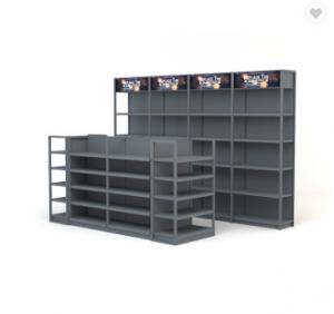 China Heavy Duty Supermarket Steel Metal Shelf Display Heavy Duty Shelving on sale