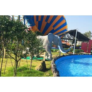 Water Resistant Animatronic Animals , Amusement Park​ Emulational Elephant
