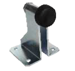 Suspension Wheel Gate Door Stopper Adjustable White Zinc Plated