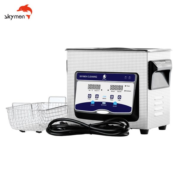 Stainless Steel Ultrasonic Digital Cleaner Machine 4.5L 40KHz Power Adjustable for Parts Cleaning