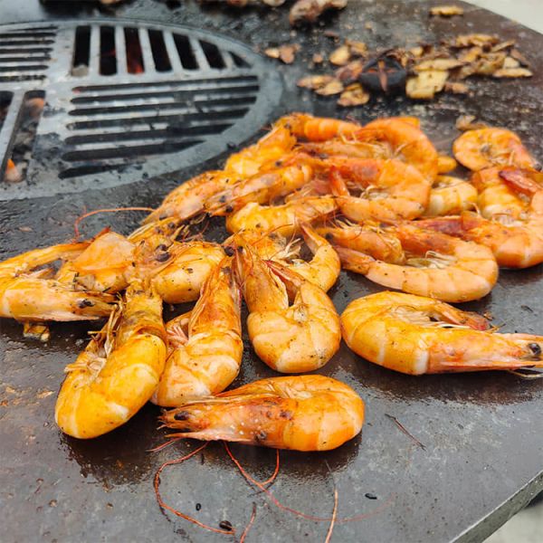 Buy 40 People Base 2mm Camping Fire Pit Grill ISO9001 Corten BBQ at wholesale prices