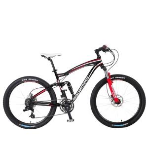 Quality 26&quot; OEM Customized USA CE Adult Men 24 Speeds Aluminum Full Suspension Mountain Bicycle for sale