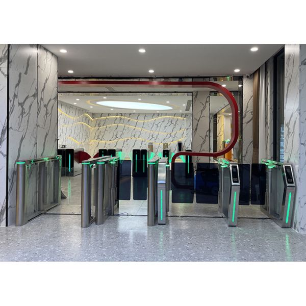 Pedestrian Safe Entry Turnstile 0.2S Opening Speed 304 Stainless Steel
