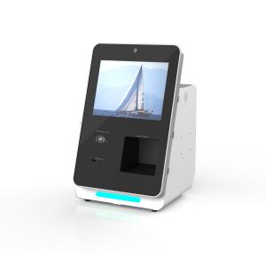 Tabletop Hotel Check In Kiosk Check Out Kiosk With Passport Scanner / Room Key