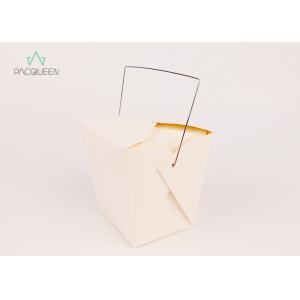 Restaurant Paper Takeaway Boxes Recyclable Takeaway Containers With Handle