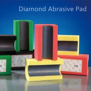 90mm Electroplating Diamond Hand Sanding Pads Polishing Stone