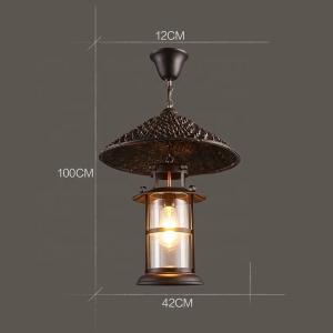 Industrial Rustiy Vintage Pendant Lamps Wooden Pendant Light Oem Odm Service