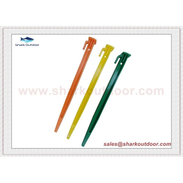 plastic tent peg stakes
