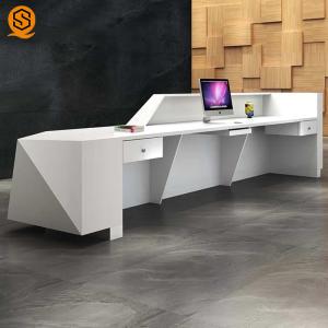 Rhombus Artificial Stone Reception Desk