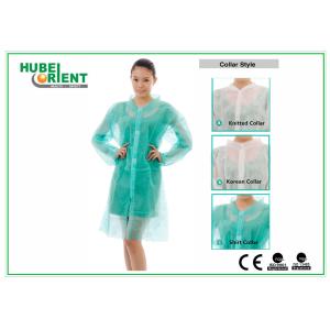 Nonwoven Disposable Visitor Coats With Shirt Collar