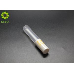 Matte AS Plastic Lip Gloss Bottles , Custom Lip Gloss Containers With White Cap