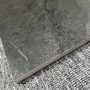 Non Slip Matt 60 X 120 Glazed Ceramic Tiles Rustic Dark Grey For Living Room