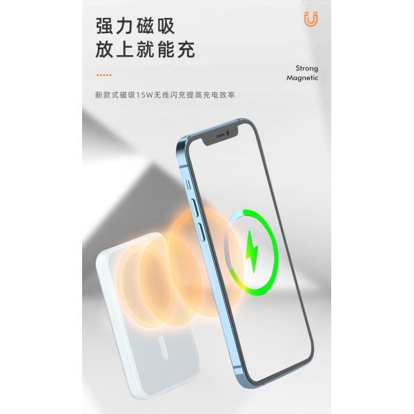 mobile power bank Portable Super Power Bank 10000 Mah 18w battery pack For iphone 12 Pro Max 13 series Magnetic Wireless