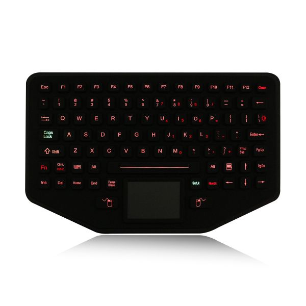 Buy Ip68 Dynamic Sealed Silicone Industrial Keyboard Desktop With Backlight at wholesale prices