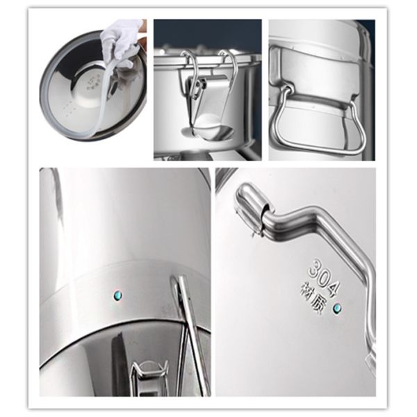 Hard Leakproof 304 Stainless Steel Sealing Tank For Dairy Farm