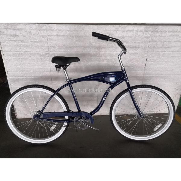 26" Single Speed Steel Frame Foot Brake Beach Cruiser Bicycle for Adult Men Promotion