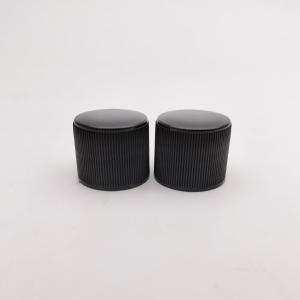 Striped Edge Black Plastic Screw Covers 18MM Inner Diameter