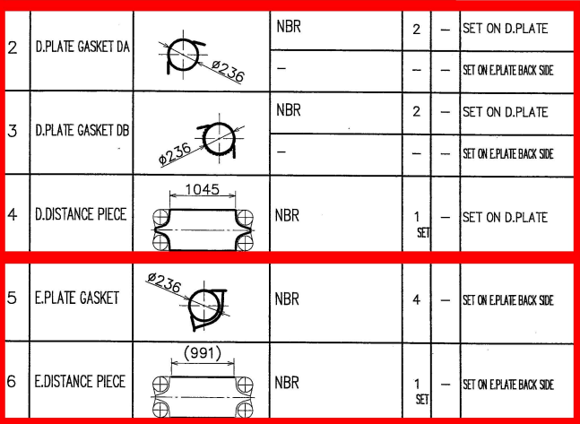 Hisaka LX595/LX515/LX50 Model Gasketed Plate Heat Exchanger Spare Parts for Vessel