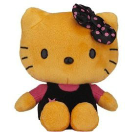 Buy 20cm Lovely Orange Hello Kitty Cartoon Stuffed Plush Toys For Collection at wholesale prices