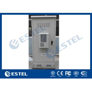 Galvanized Steel Thermostatic Outdoor Telecom Cabinet , Outdoor Electronics