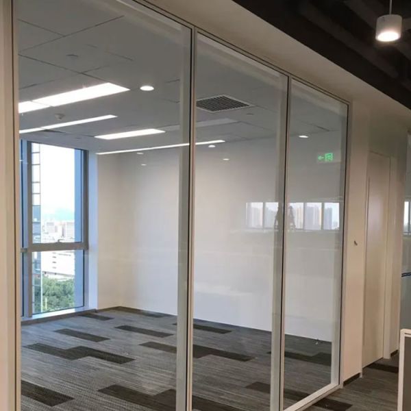 Thickness 8mm Glass Office Dividers Partitions Stability Safety