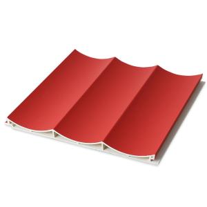 15mm Wood Plastic Composite Wall Cladding WPC Fluted Wave Panel