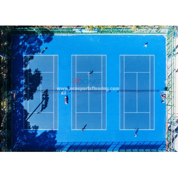 Portable Silicon PU Sports Flooring for Basketball Court Non toxic