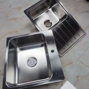 304 Stainless Steel Single Bowl Kitchen Sink Undermount Top Mount