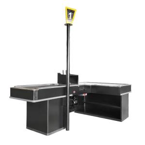 High Durability Cold Rolled Steel Checkout Counter With Customizable Length